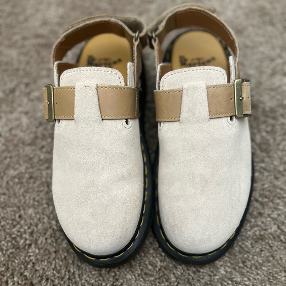 Dr. Martens Jorge II Slingback Suede And Leather Mules - Picture 3 of 6